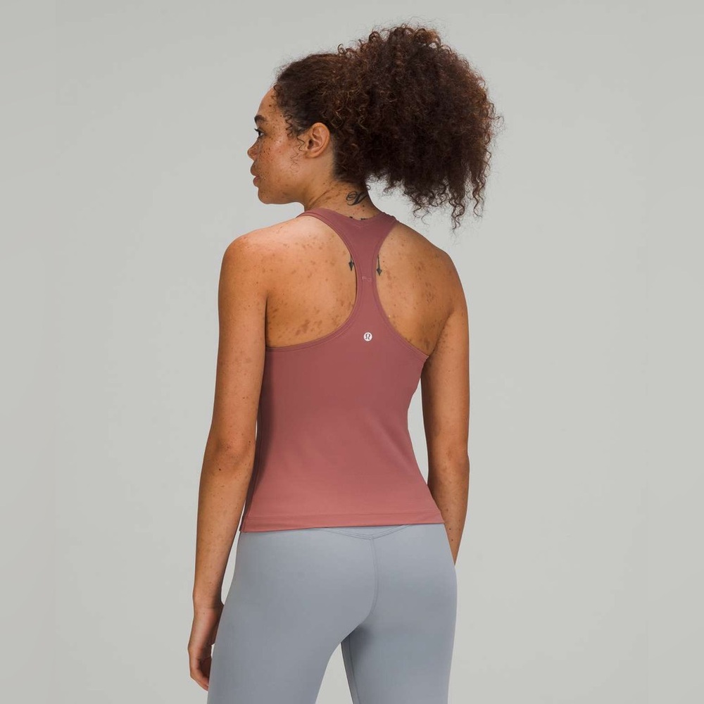 Lululemon Cool Racerback Tank Top Shorter Length Cropped Running Yoga Workout - Picture 3 of 10